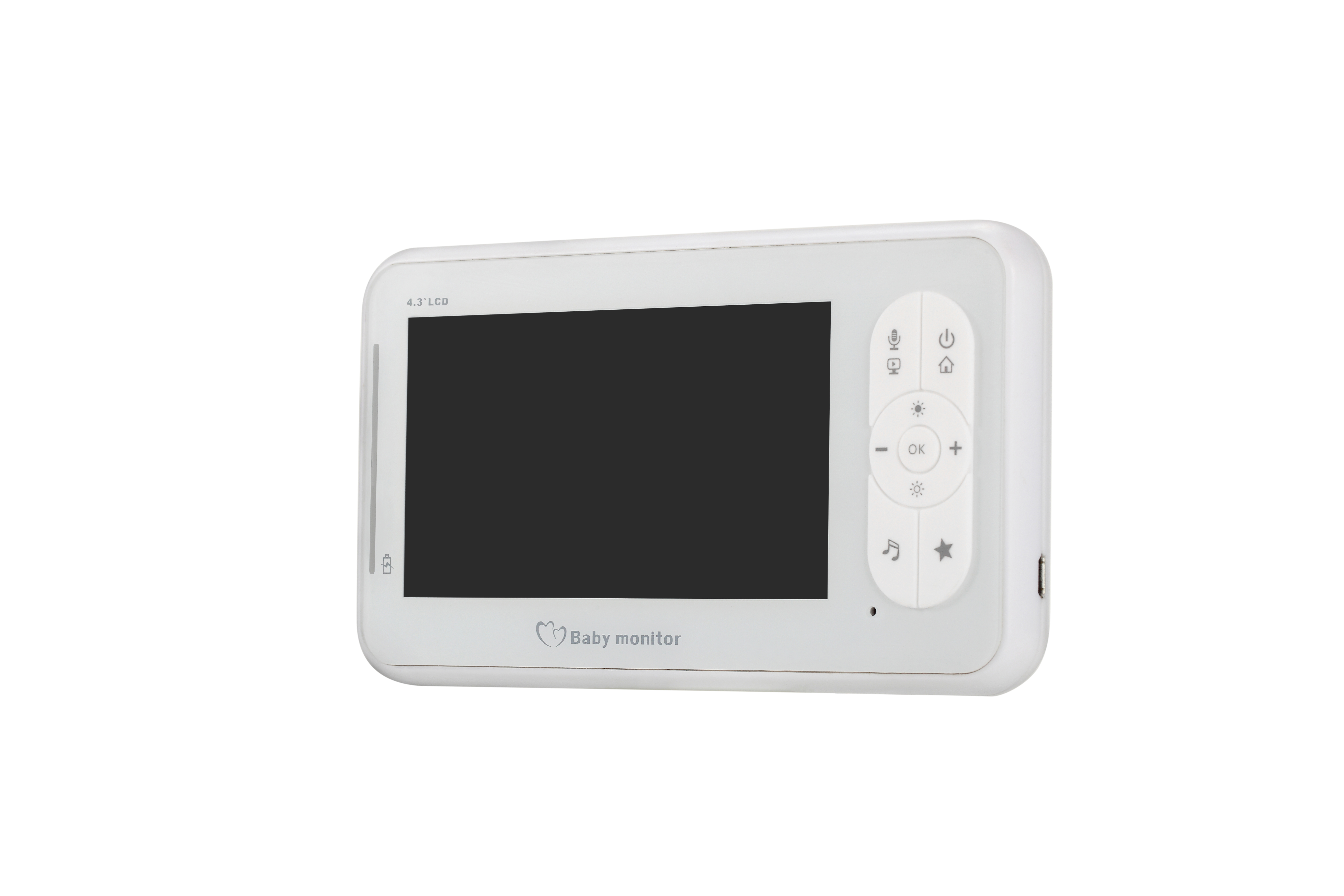 4.3 inch wireless baby care device Two-way intercom temperature display